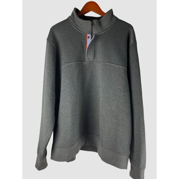 ORVIS Signature Quarter Zip Dark Grey Pullover Sweatshirt, Mens Size XXL/EEG - Picture 6 of 8